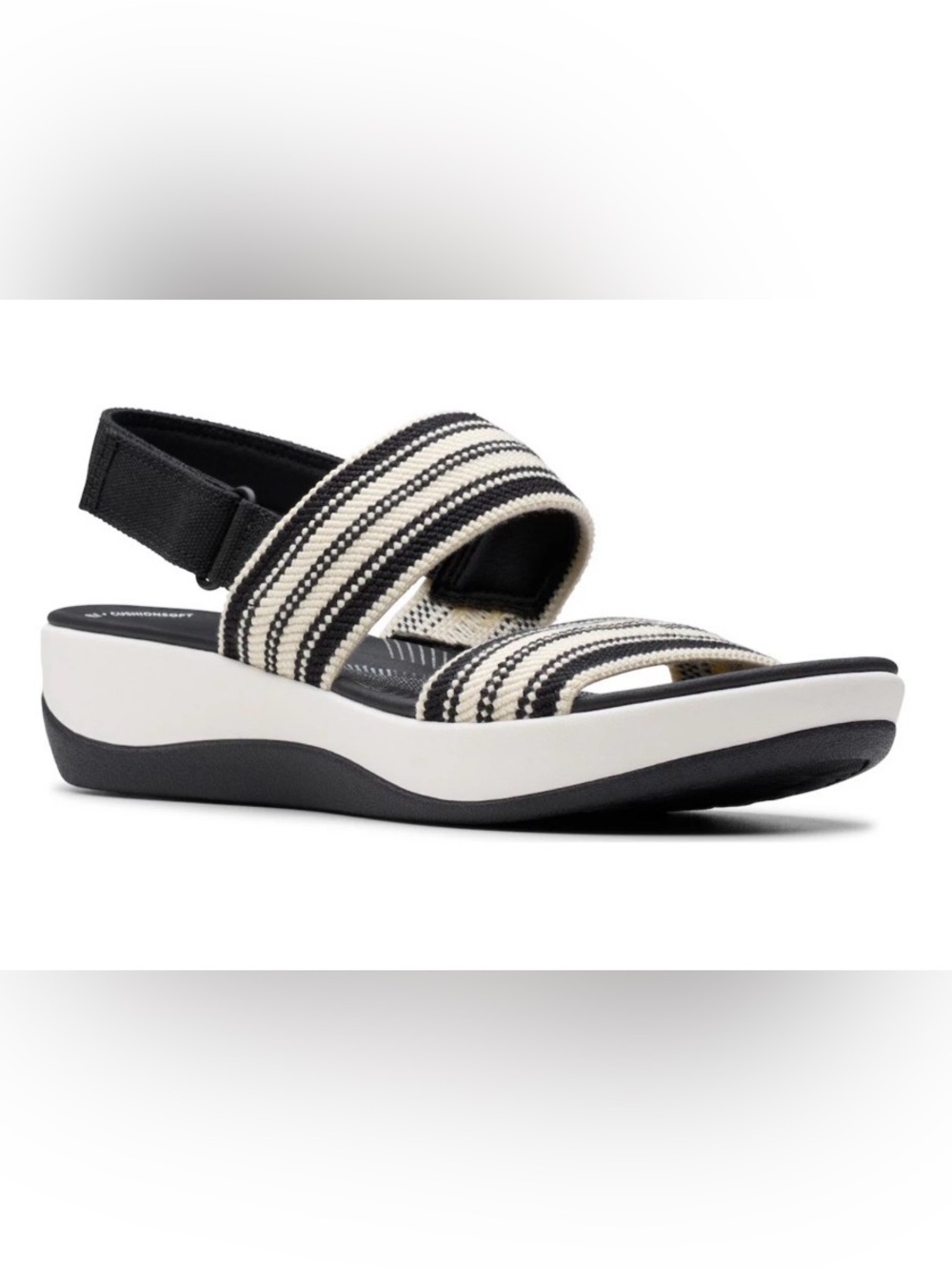 NWOB! Clark’s Cloudstepper Arla Stroll Sandal, 7, Black